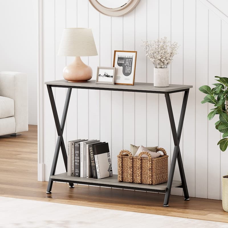 Console Table - 33.5" Grey - 33.5" Grey