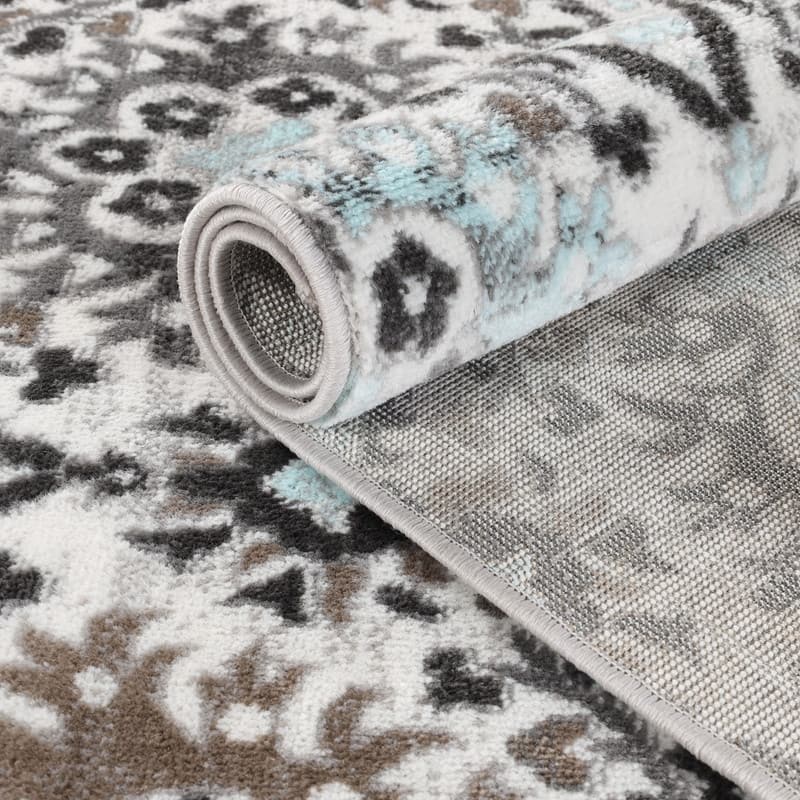 Superior Augusta Vintage Floral Damask Indoor Runner or Area Rug