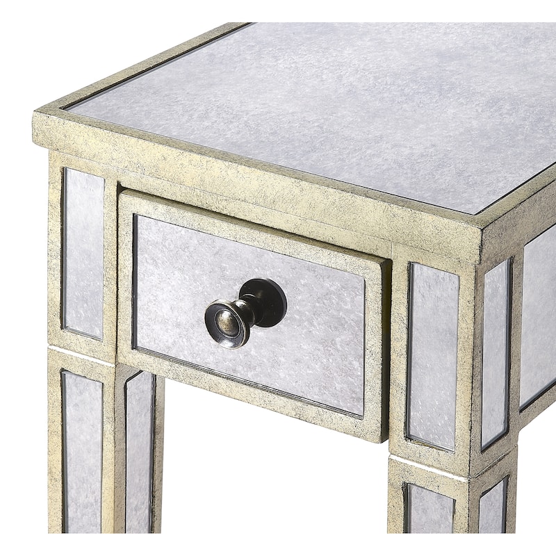 Katarina Mirrored Chairside Table