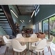 preview thumbnail 48 of 71, Organic Upholstered Fabric Modern Armchair with Natural Wooden Legs for Dining Room Office or Accent Lounge Side Chair