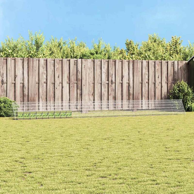 vidaXL Rabbit Cage Silver 650 x 55 x 55 cm Galvanised Steel - Silver-255.91 in