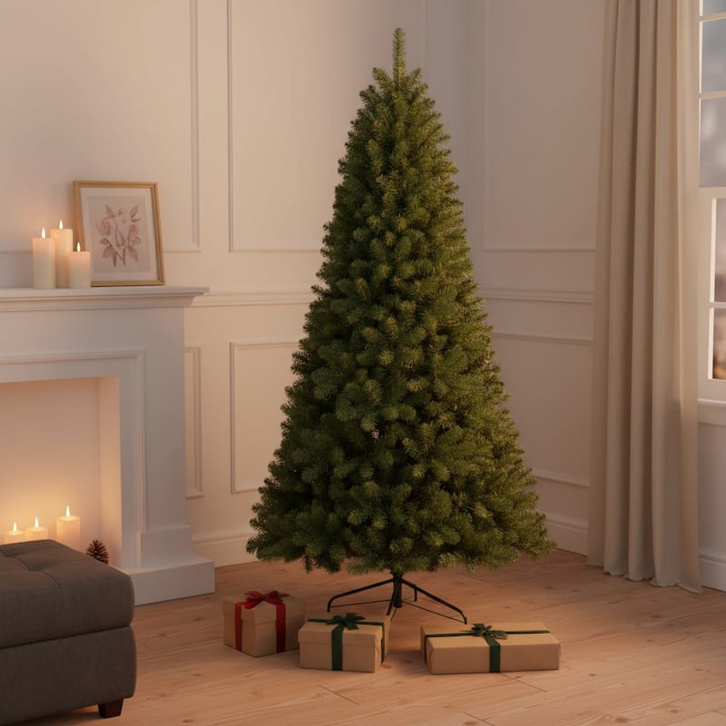 HomeRoots 9' Full Fraser Fir Christmas Tree - Green - 8 Foot