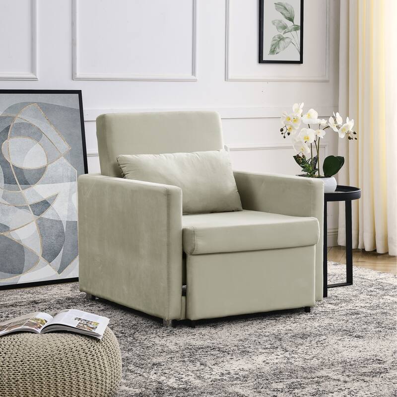 Sofa Bed Chair 2in1 Convertible Chair Bed, Lounger Sleeper Chair for