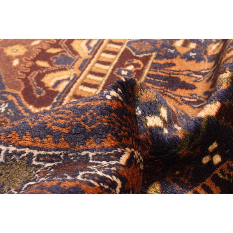 ECARPETGALLERY Hand-knotted Teimani Dark Navy Wool Rug - 3'0 x 5'3