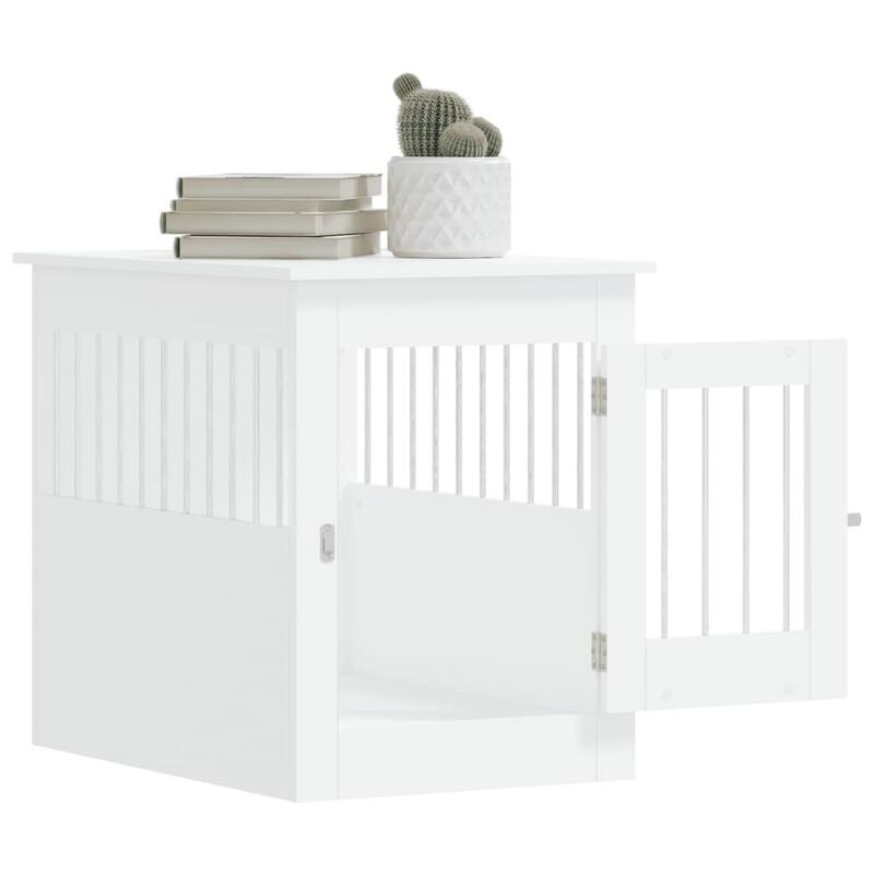 vidaXL Dog Crate with Door Doghouse Puppy Kennel Peg Cage Engineered Wood