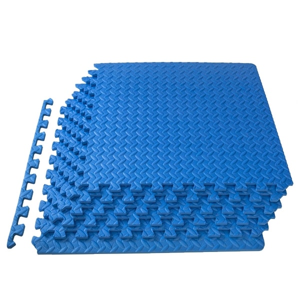 ProsourceFit Puzzle Exercise Mat, 1/2 Thick EVA Foam Interlocking Tiles