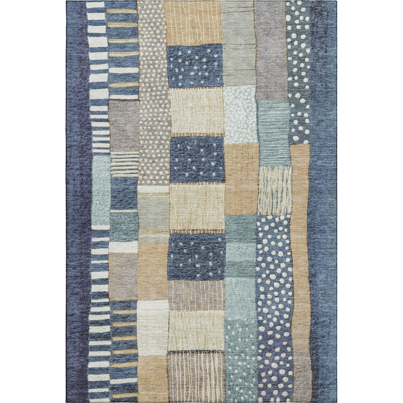 Premium Washable Super Soft Modern Patchwork Mayfield Rug