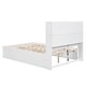 preview thumbnail 14 of 13, Full Size Platform Bed with Storage Headboard, Charging Station, White