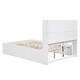 preview thumbnail 19 of 22, Full Size Solid Pine Platform Kids Bed Frame with Storage Headboard, Charging Station, and 2-Drawers, Easy to Assemble, Grey