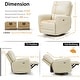 preview thumbnail 30 of 55, MCombo Power Swivel Rocker Recliner with Lumbar Support, Electric Nursery Glider Recliner Chair