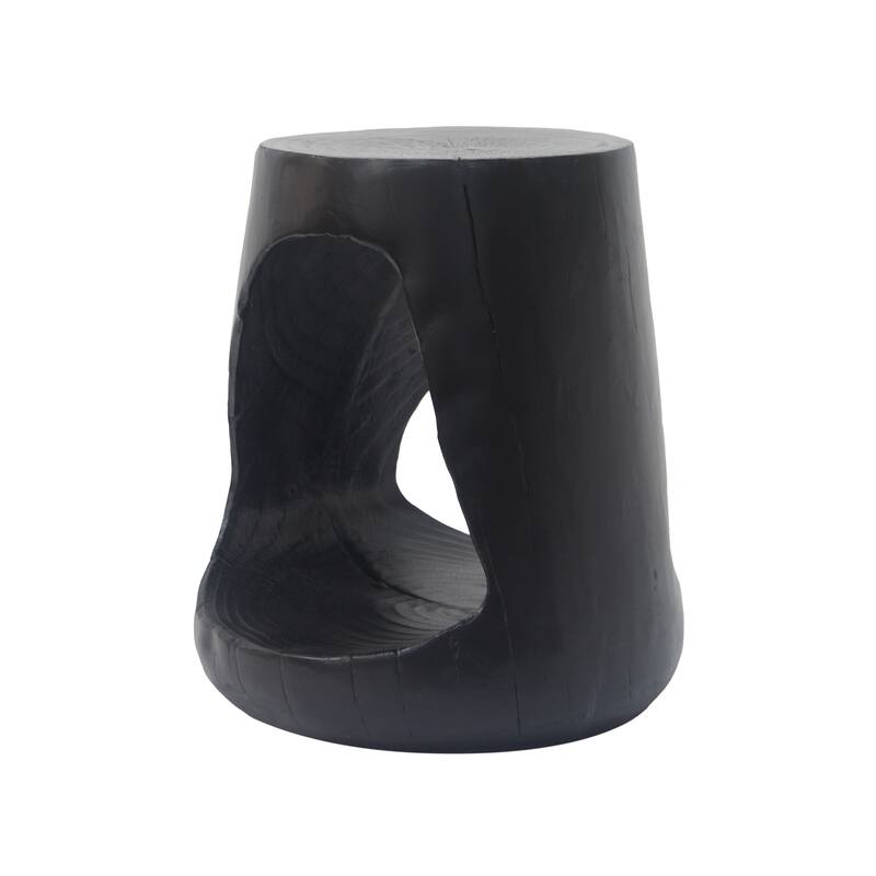 14.5" Modern Round Side Table with Stable Wide Base for Living Room or Bedroom