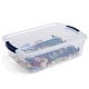 preview thumbnail 55 of 76, Rubbermaid Cleverstore 30 Quart Plastic Storage Tote Container with Lid (6 Pack)