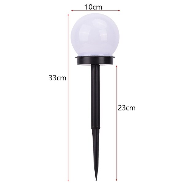 Solar Sensor Ball Smart Light Control Outdoor Waterproof Lawn Light Set of 2