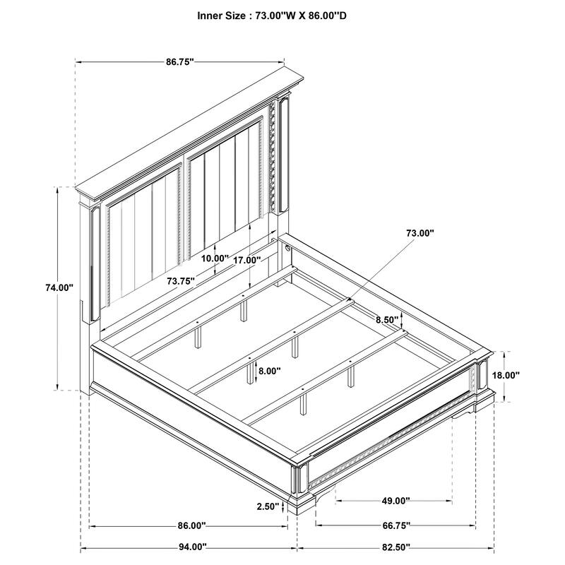 McKinney Bedroom Set Vintage White