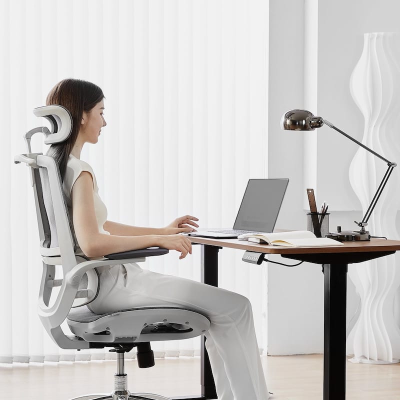 SIHOO M59AS Ergonomic Office Chair, High Back, Mesh, 3D Flip Armrests, 300lb - N/A