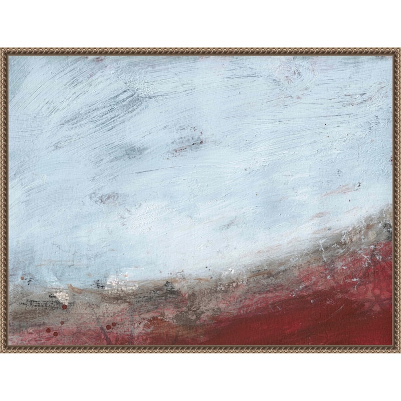 Crimson Horizon by Deb Chaney (30 x 23 in.), Framed Canvas Wall Art Print