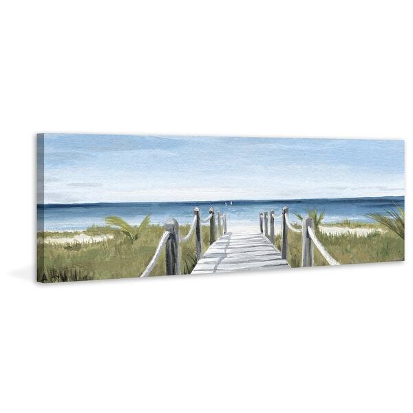 'Beach Walkway' Painting Print on Wrapped Canvas Bed Bath & Beyond
