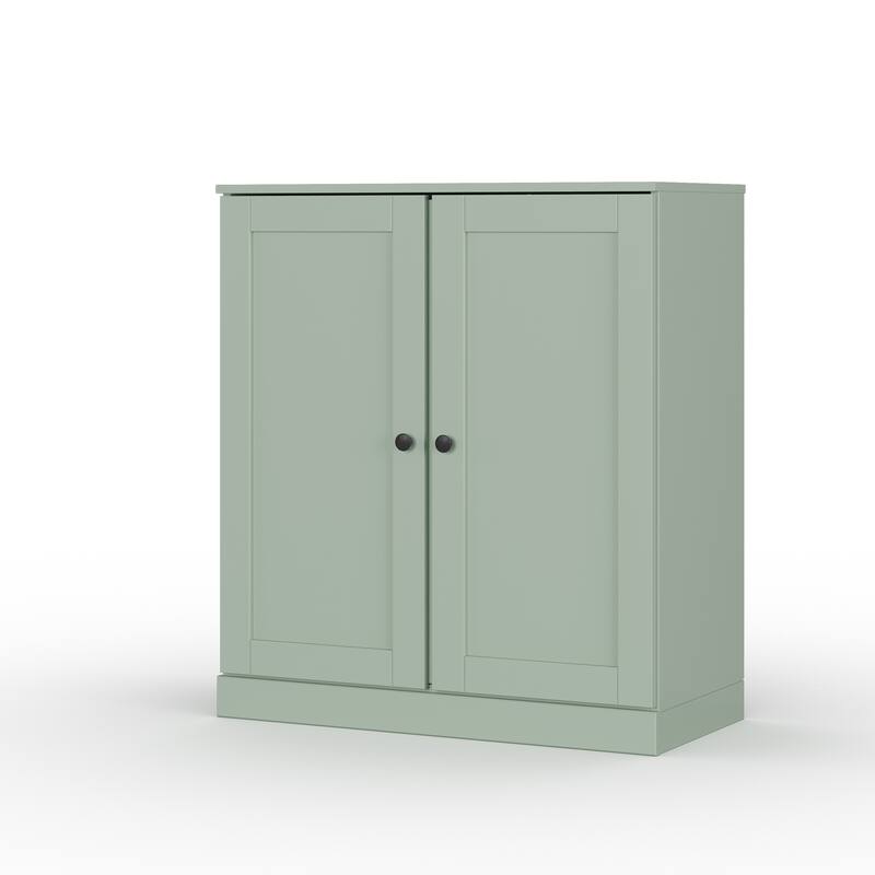 Palace Imports 100% Solid Wood 32" Bathroom Storage Cabinet with Shaker Doors, 2-Drawers and Adjustable Shelves