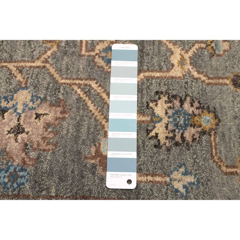 ECARPETGALLERY Hand-knotted Finest Agra Jaipur Teal Wool Rug - 5'3 x 8'4