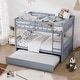 preview thumbnail 5 of 28, Ouyessir Full Over Full Bunk Bed with Trundle
