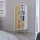 preview thumbnail 5 of 5, Tall Dresser for 2-Drawer Bedroom White / Macadamia