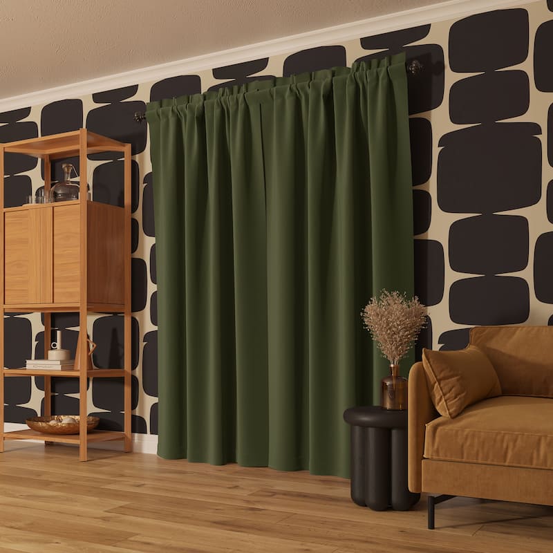 Sun Zero Oslo Theater Grade Extreme Total Blackout Rod Pocket 1-Piece Curtain Panel, Single Panel