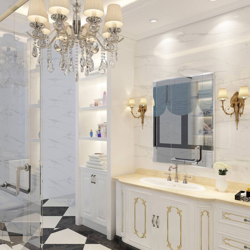 QuivaraView Wall Mounted Aluminum Frame Bathroom Vanity Mirror