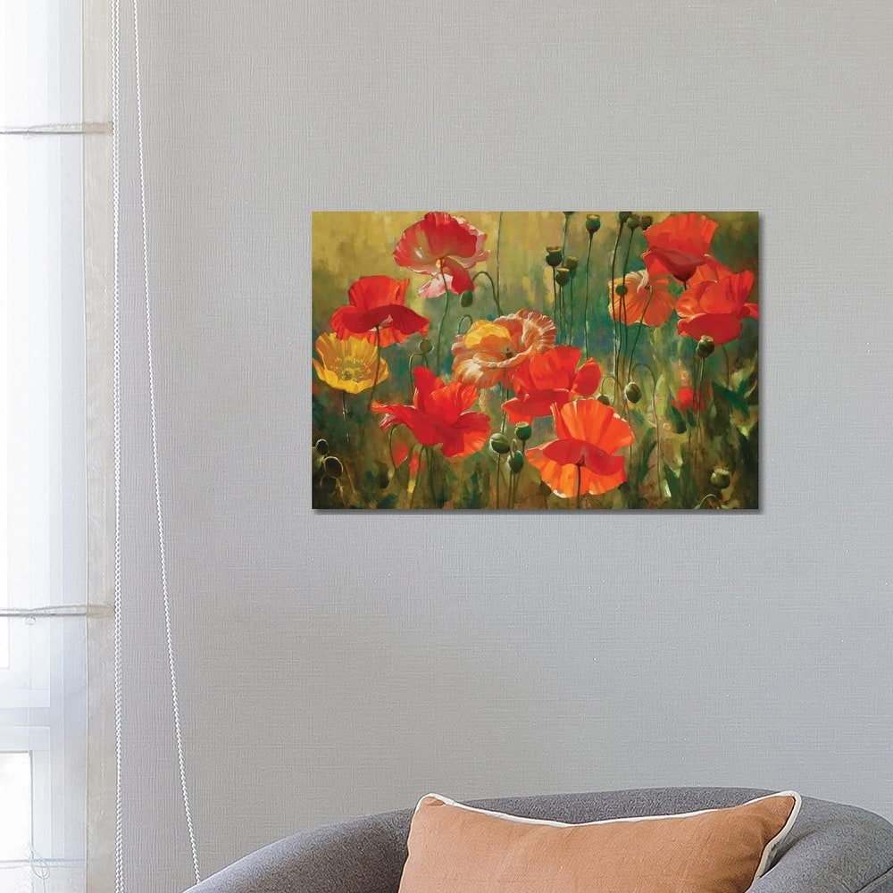 iCanvas "Poppy Fields" by Emma Styles Canvas Print
