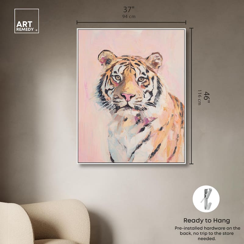 Quiet Tiger Canvas by Art Remedy