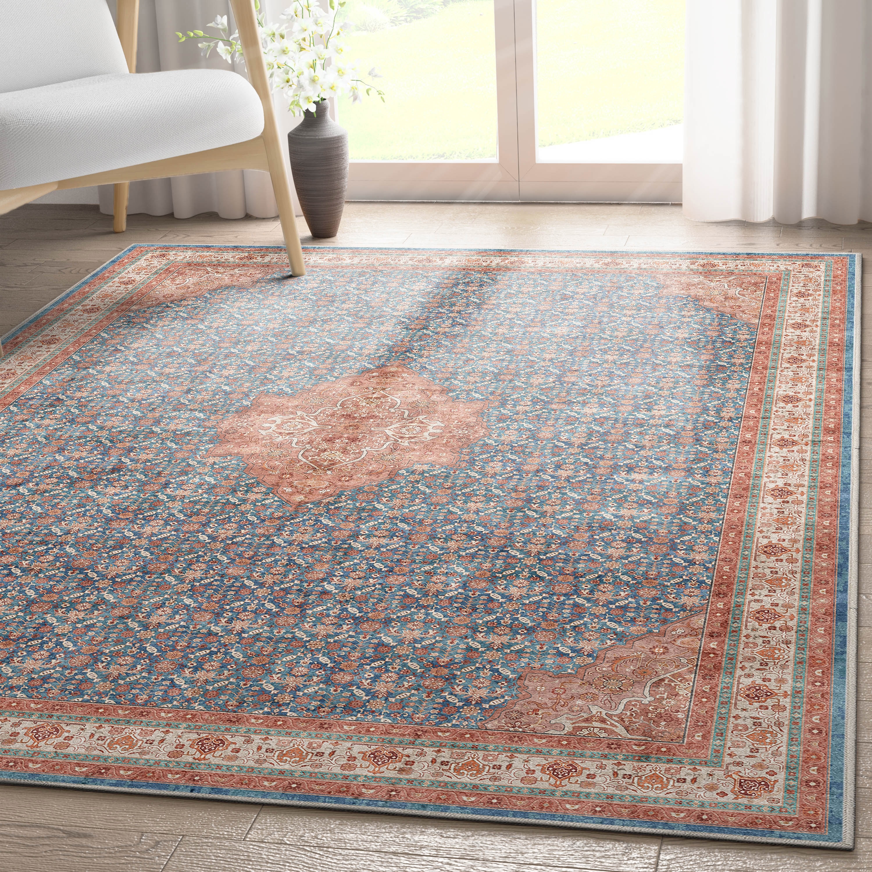 Well Woven Asha Lilith Persian Oriental Vintage Area Rug - On Sale