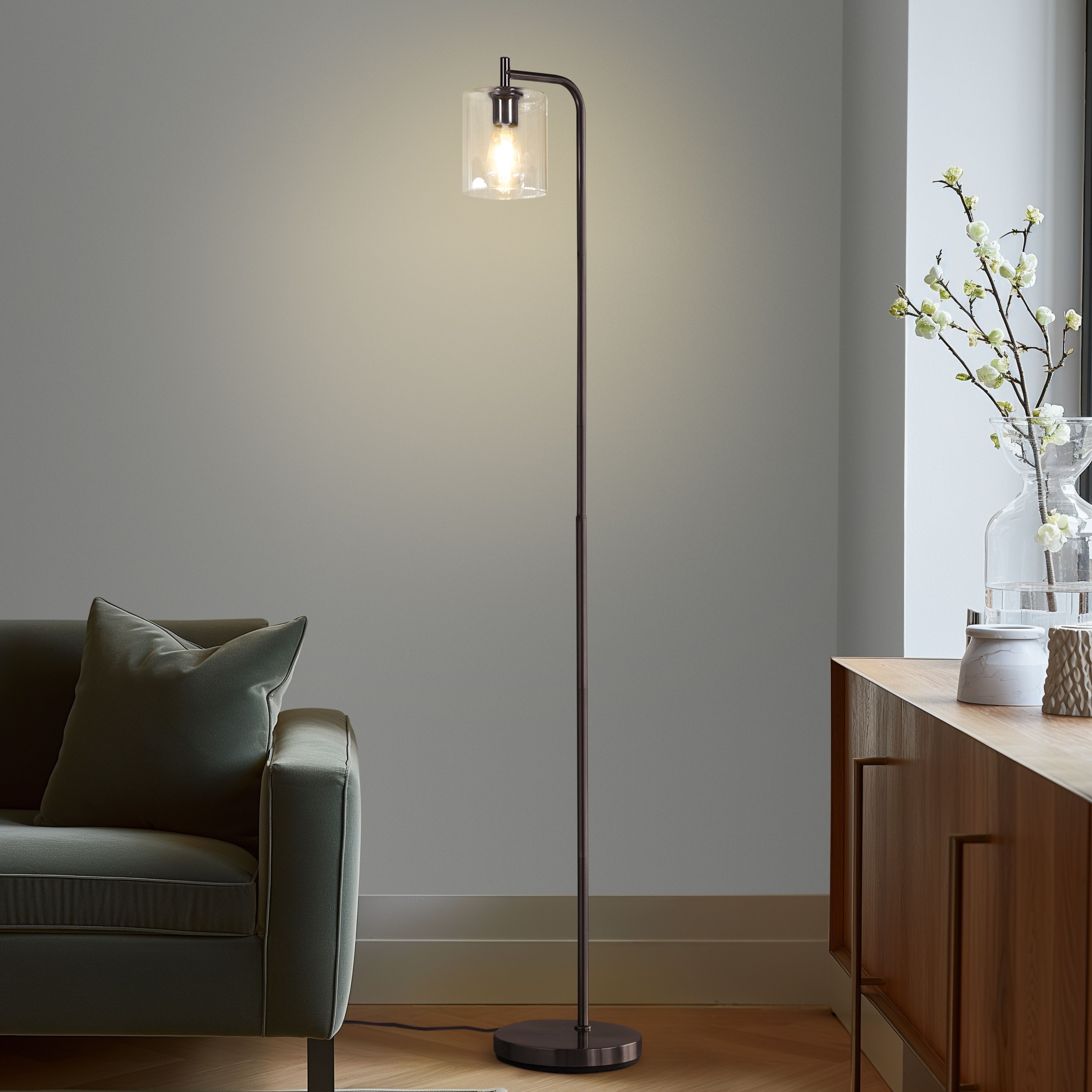 Bronze industrial floor lamp cheap