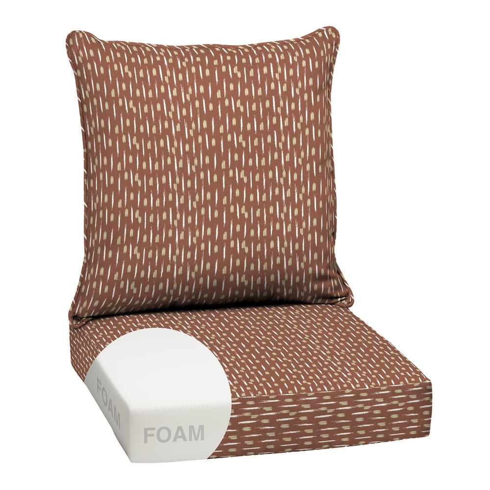 ARDEN Outdoor Foam Deep Seat Cushion Set, 24 in x 24 in