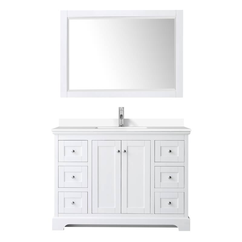 Wyndham Collection Avery 48" Free Standing Single Basin Vanity Set