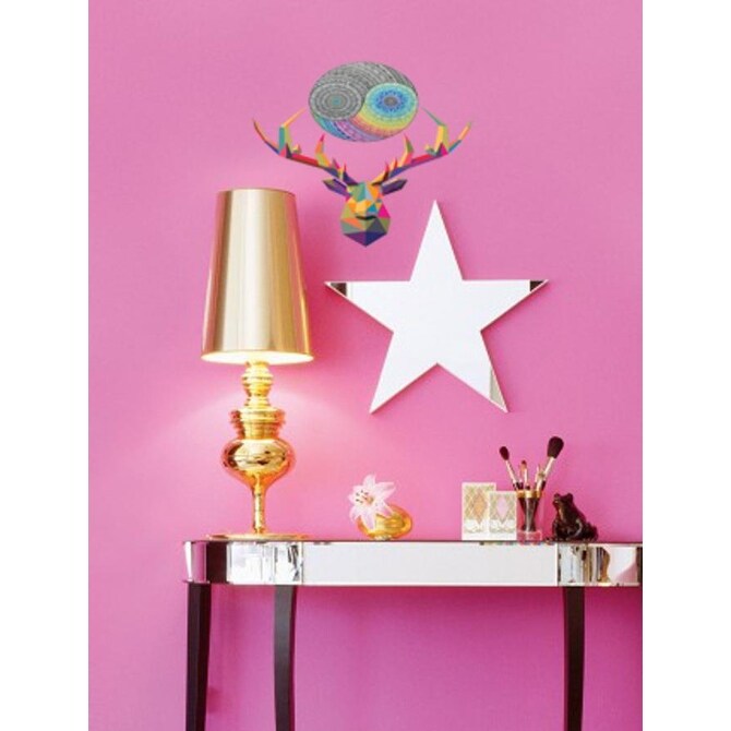 Deer Mandala Polygonal Wall decal, Mandala Modern wall art,-image