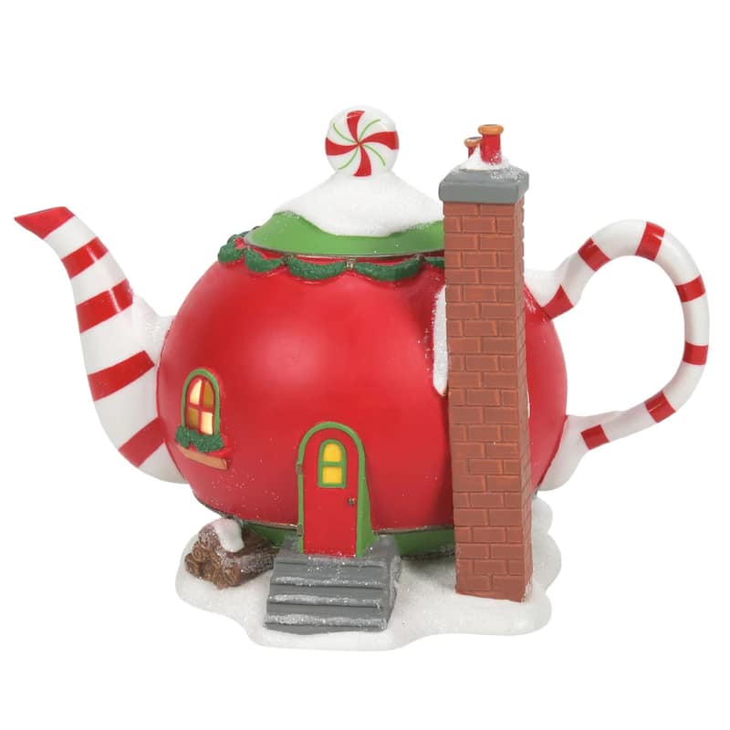 department 56 lighted christmas peppermint tea shop #6011406