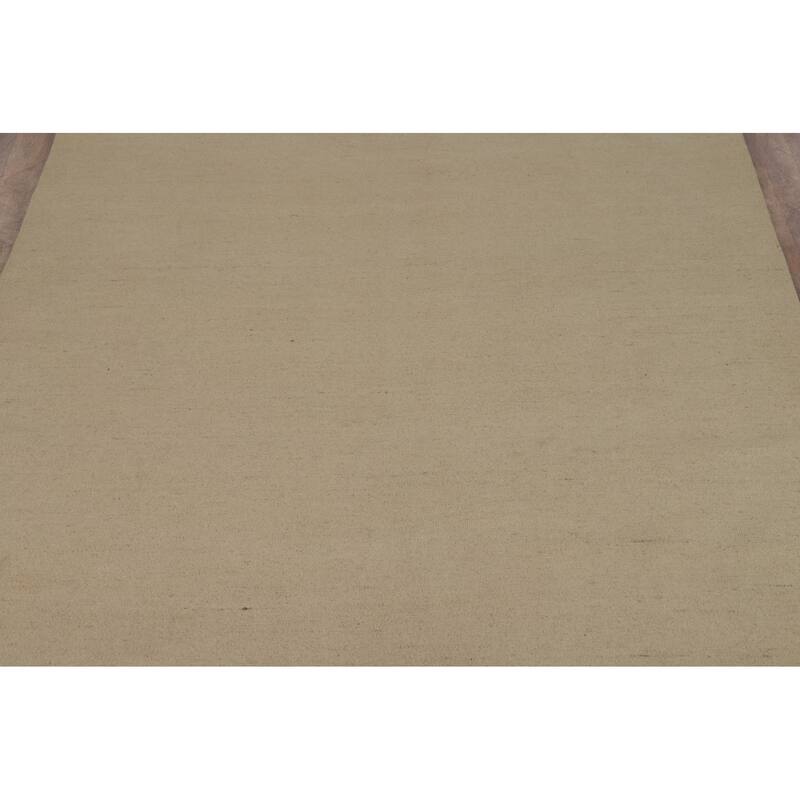 Solid Modern Gabbeh Oriental Rug Handmade Living Room Wool Carpet - 6'10" x 9'7"