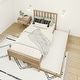 preview thumbnail 9 of 20, Max and Lily Twin-Size Bed with Slatted Headboard and Trundle