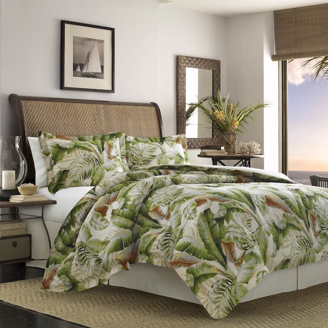 Tommy Bahama Palmiers Topical Floral 4-piece Comforter Set