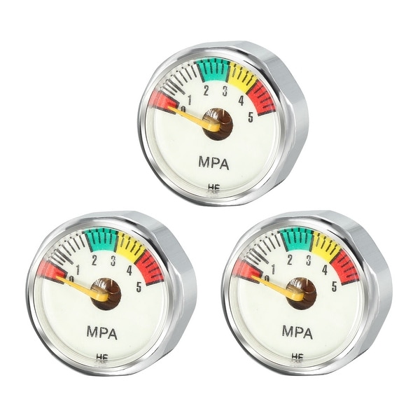 5MPA Pony Bottle Air Pressure Gauge for Scuba Diving Regulators , M8 , 3pcs - 5Mpa M8