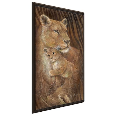 "Shadow of Love" by Ruane Manning Print on Floating Canvas