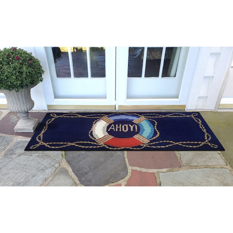 Liora Manne Frontporch Ahoy Indoor/Outdoor Rug