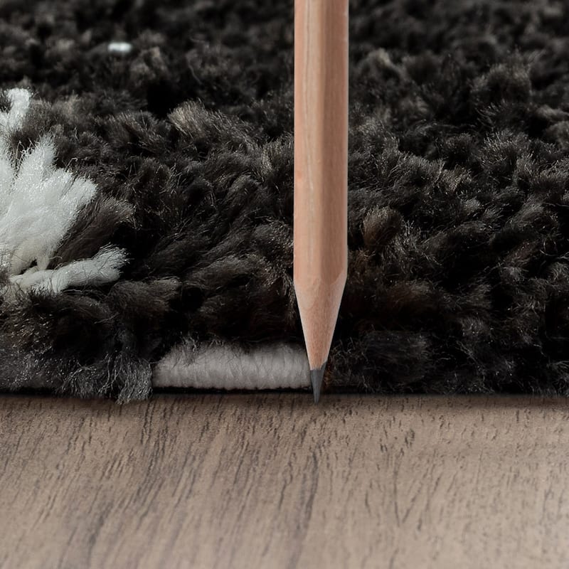 Upscale Shag Modern & Contemporary Abstract Indoor Area Rug