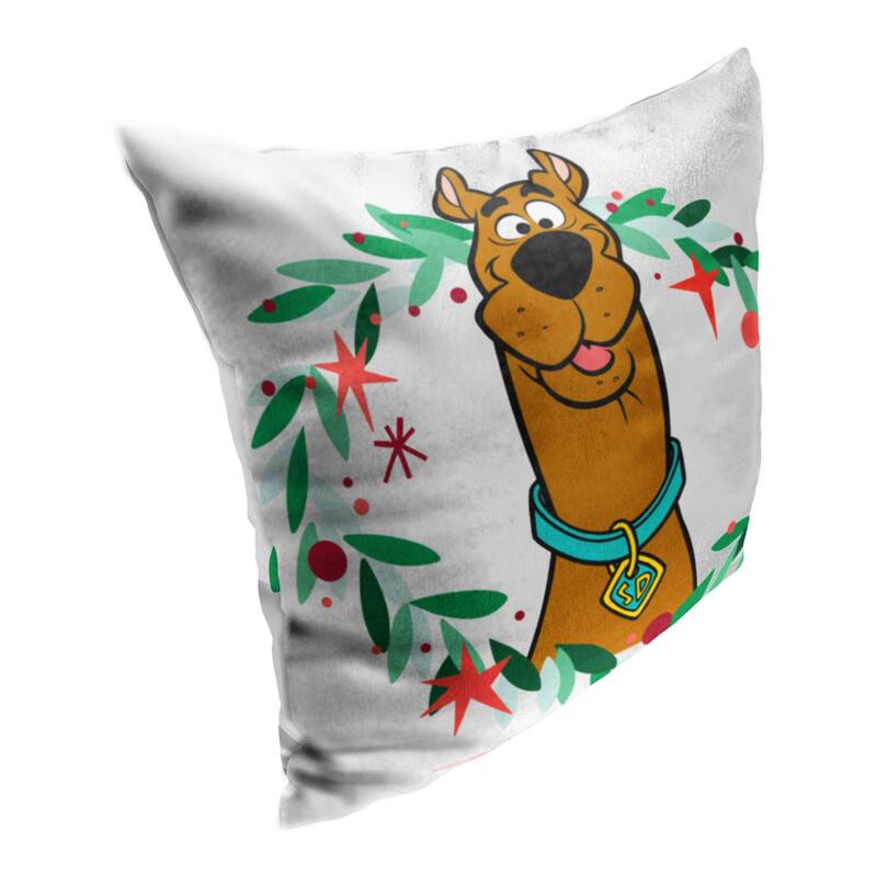 Warner Brothers Scooby Doo Festive Scooby 18 Inch Throw Pillow