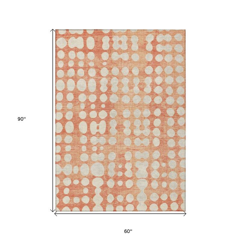 HomeRoots Abstract Transitional Rectangle Outdoor Rug