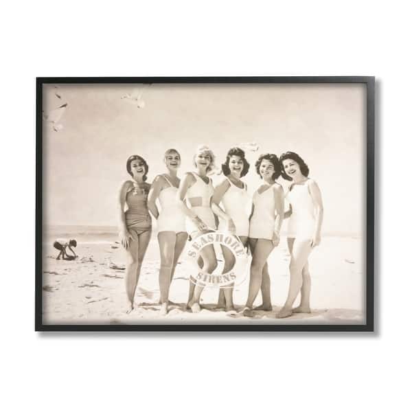 slide 2 of 21, Stupell Seashore Sirens Vintage Photography Framed Giclee Art by Graffi*Tee Studios 14 x 11 - Black