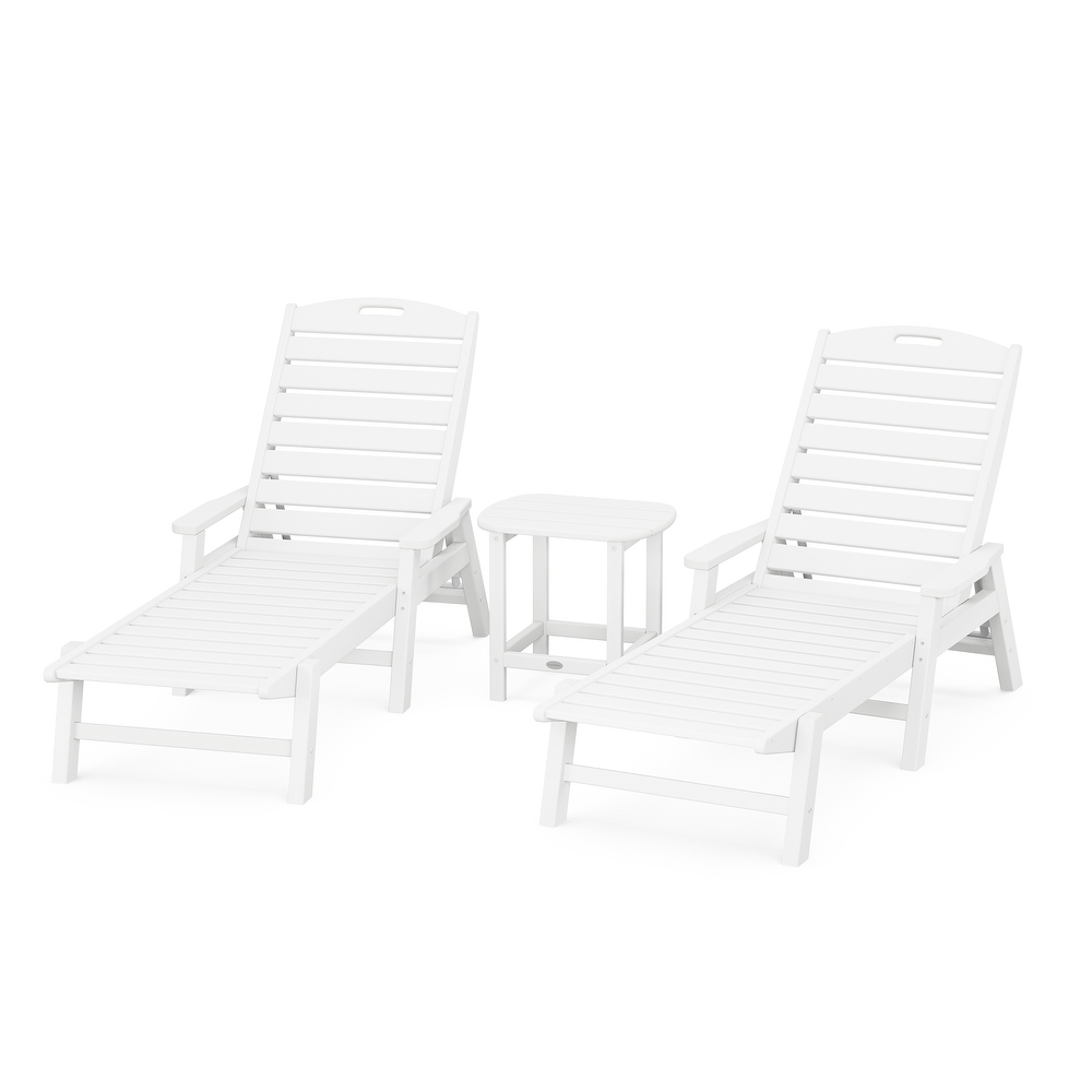 White polywood chaise lounge sale