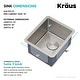 preview thumbnail 53 of 158, KRAUS Standart PRO Undermount Single Bowl Stainless Steel Kitchen Sink
