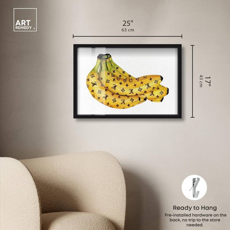 Fashion Bananas III Shadowbox by Art Remedy