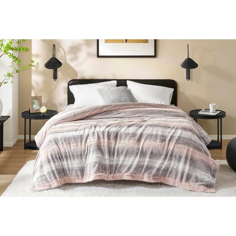 Madison Park Zuri Faux Fur Blanket