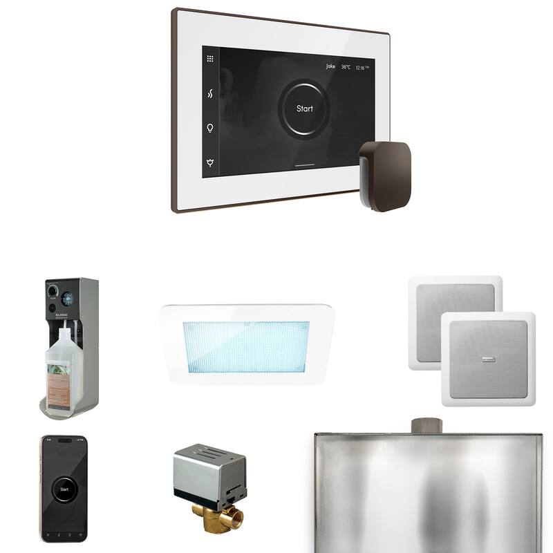 Mr Steam XDRM2 Xdream Package Steam Shower Control Package with - White / Oil-Rubbed Bronze
